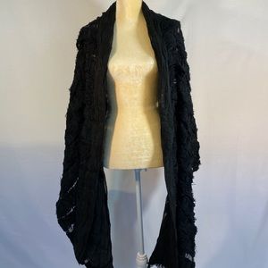 Vintage Black Shawl